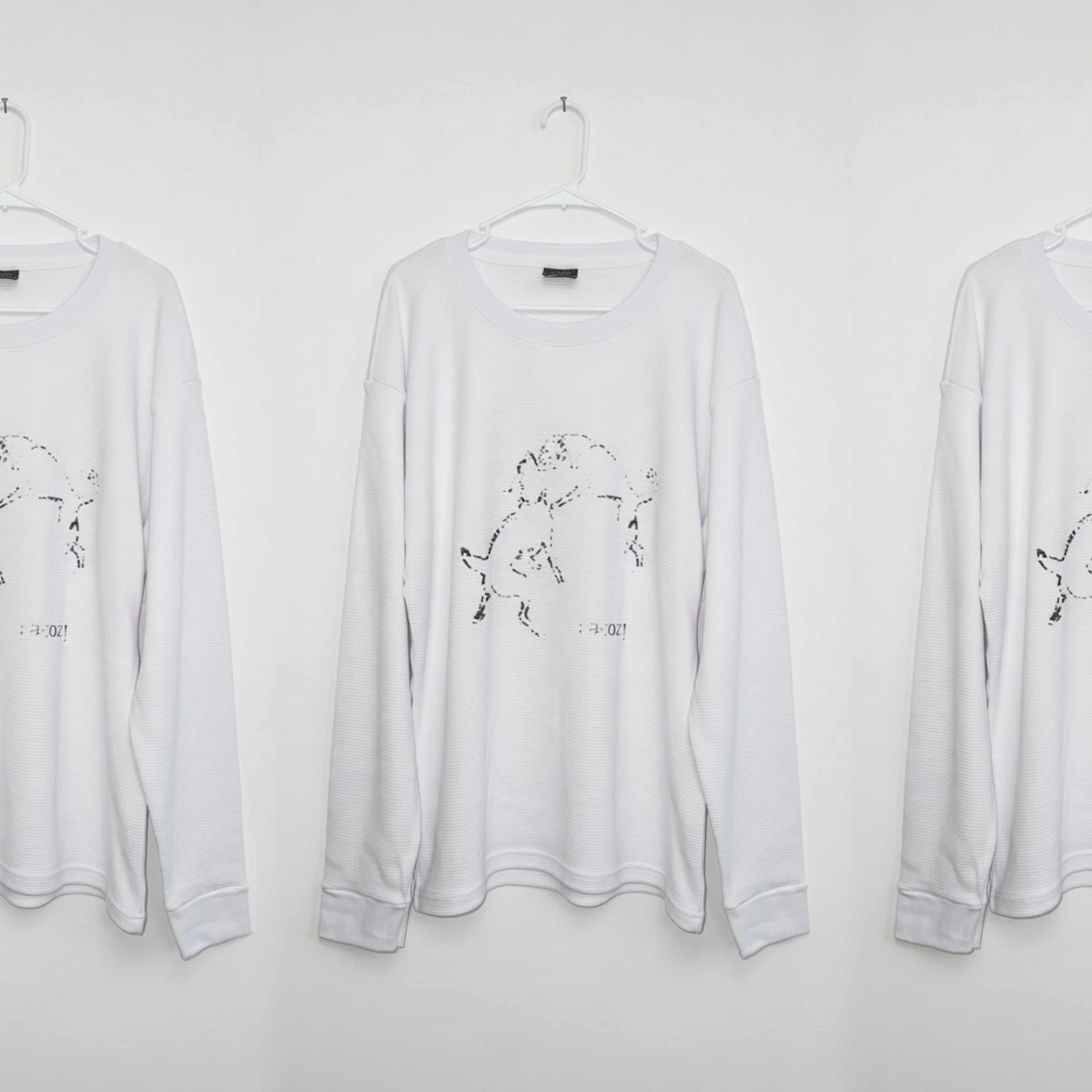 "Dog Fight" Waffle Knit Thermal